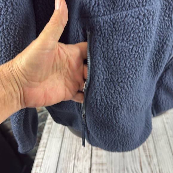 J. Crew blue jacket with hood Size L - Picture 4 of 9